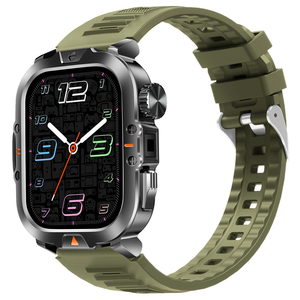 V17 Smart Watch Bluetooth-compatible Call Health Monitor Multi-Sport Tracker IP68 Waterproof Smartwatch, Silicone Strap
