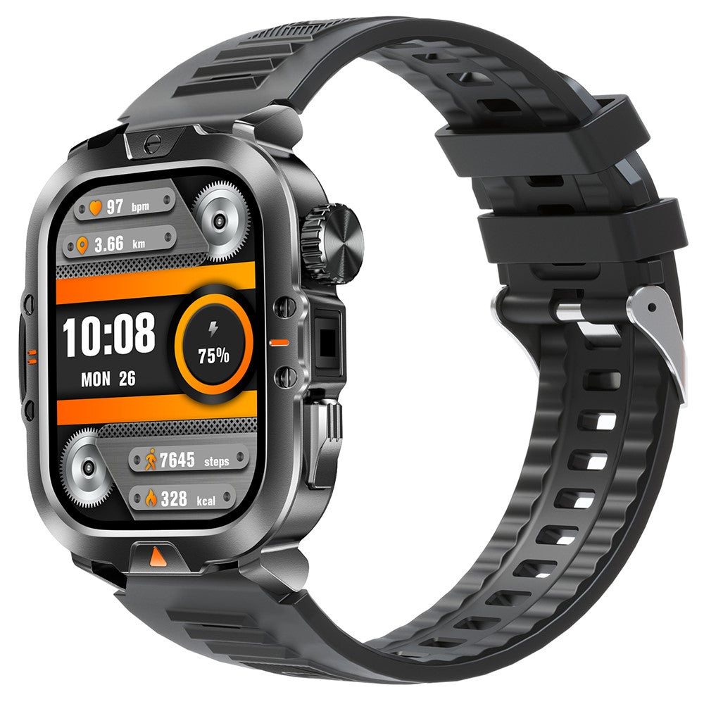 V17 Smart Watch Bluetooth-compatible Call Health Monitor Multi-Sport Tracker IP68 Waterproof Smartwatch, Silicone Strap