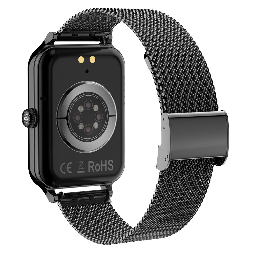 DTV1 1.74 inch AMOLED Display Smart Watch Bluetooth-compatible Call Fitness Tracker Smartwatch with Steel / Silicone Strap