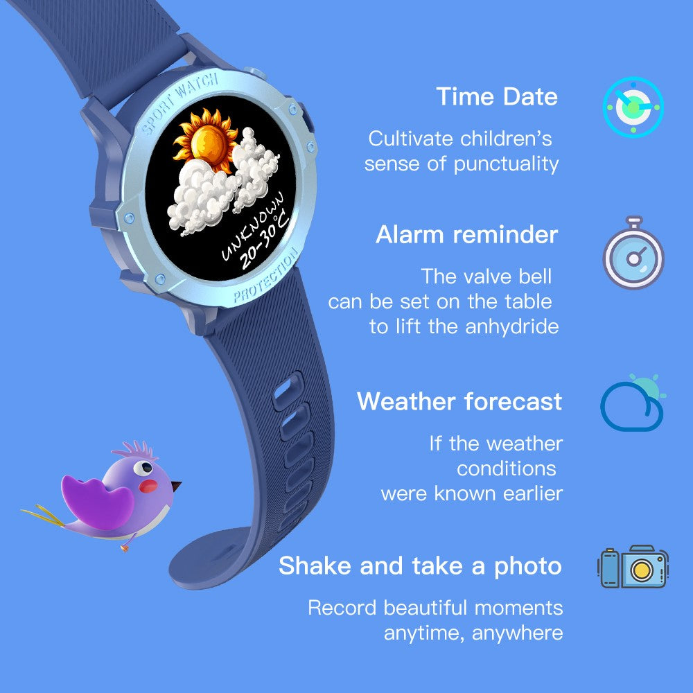 G26 Multi-function Children Smart Watch Weather Forecast Sports Bracelet with Alarm and Flashlight