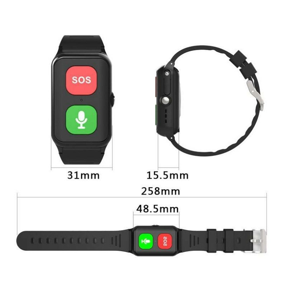 S8 Elderly GPS Positioning Smart Bracelet Heart Rate Body Temperature Monitor Smart Watch