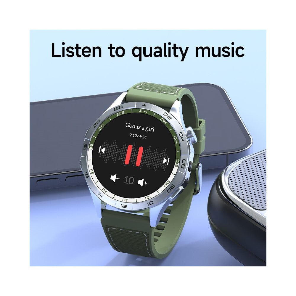 LM01 2+16G 1.43-inch AMOLED Smart Watch 4G SIM Card Android 8.1 Smart Sport Watch, for Europe Asia Africa