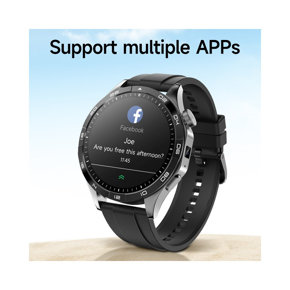 LM01 2+16G 1.43-inch AMOLED Smart Watch 4G SIM Card Android 8.1 Smart Sport Watch, for Europe Asia Africa