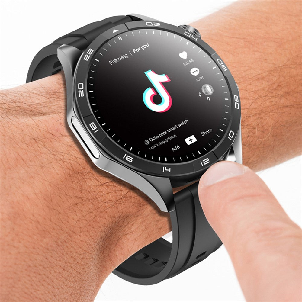 LM01 2+16G 1.43-inch AMOLED Smart Watch 4G SIM Card Android 8.1 Smart Sport Watch, for Europe Asia Africa