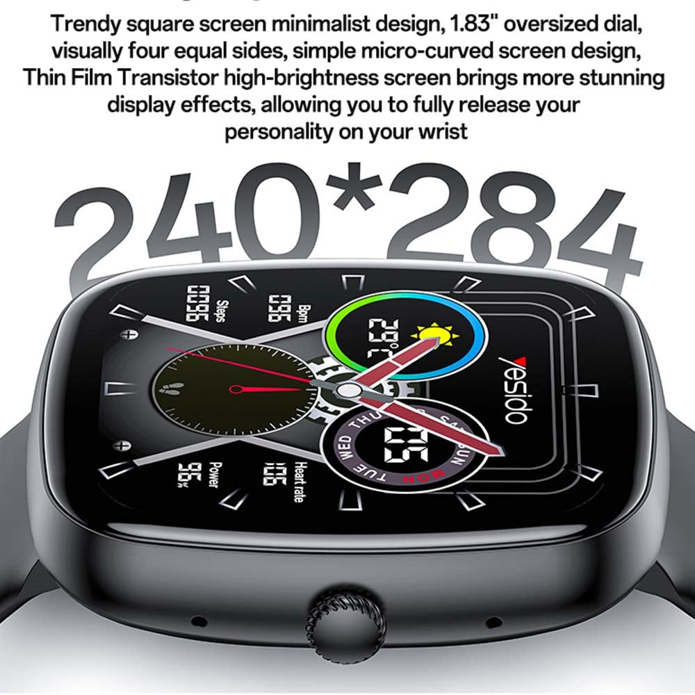 YESIDO IO22 Bluetooth-compatible Call Smart Watch Health Monitor IP67 Waterproof Sports Bracelet