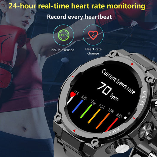 PGD446 1.28-inch Bluetooth-compatible Calling Smart Watch Heart Rate Health Monitoring Outdoor Sports Watch