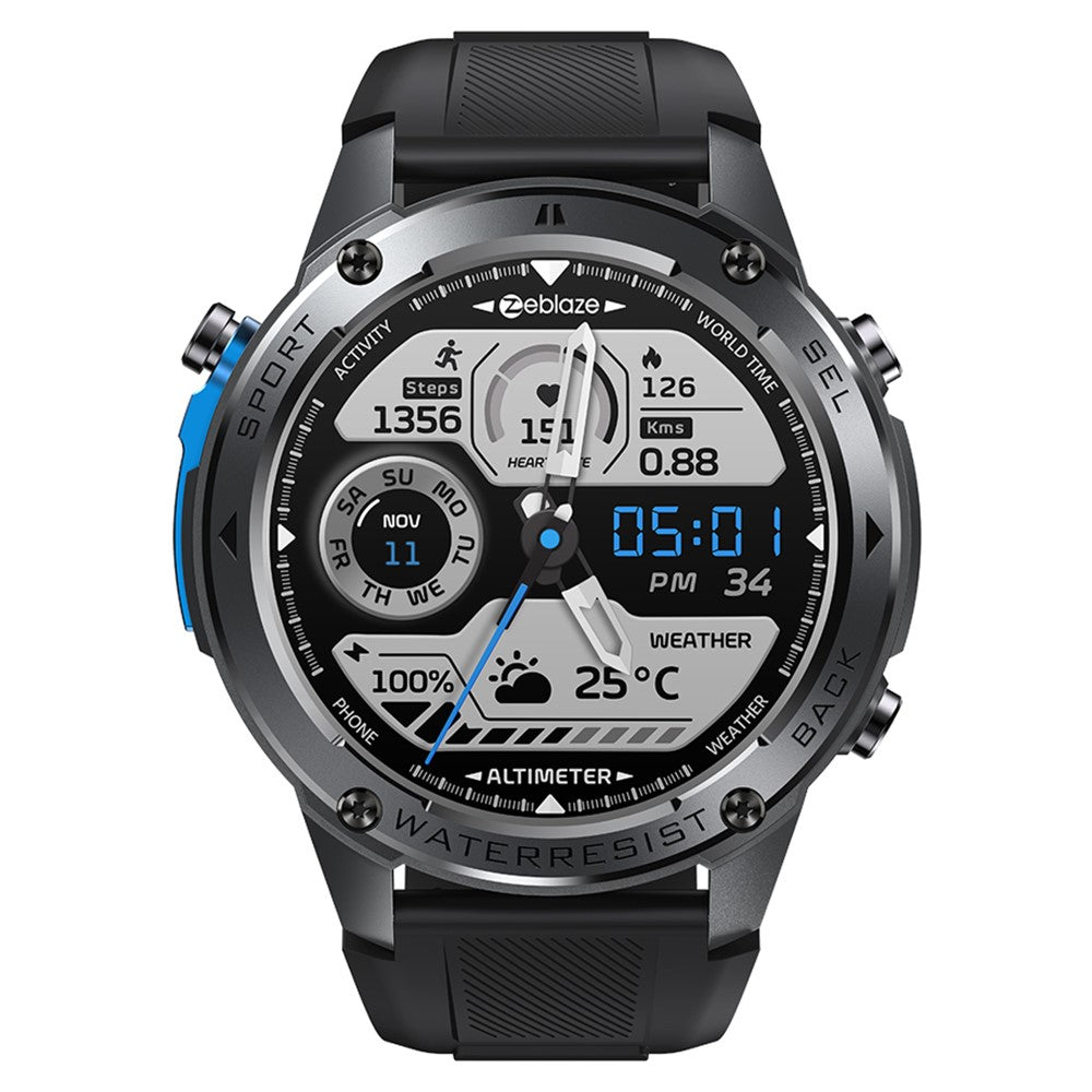 ZEBLAZE Stratos 2 Ultra 1.43-inch AMOLED Screen Bluetooth-compatible Call GPS Sports Watch Health Monitor Smart Watch