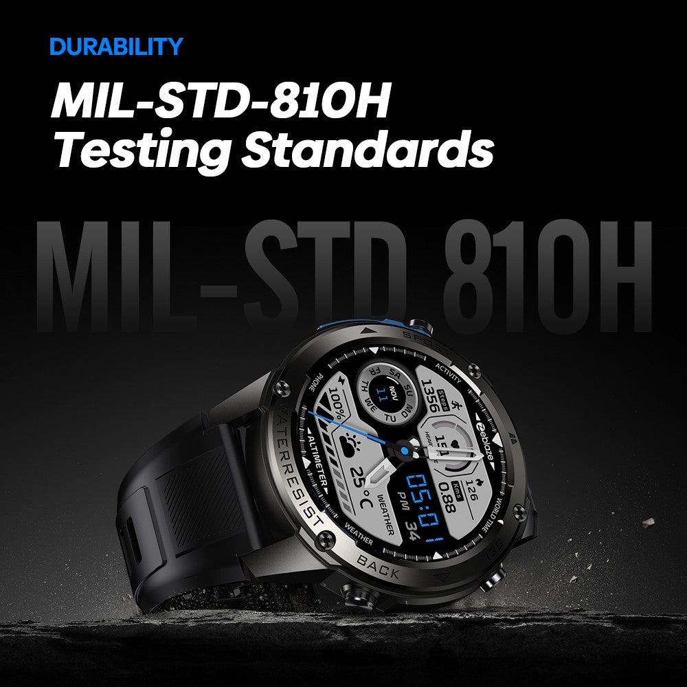 ZEBLAZE Stratos 2 Ultra 1.43-inch AMOLED Screen Bluetooth-compatible Call GPS Sports Watch Health Monitor Smart Watch
