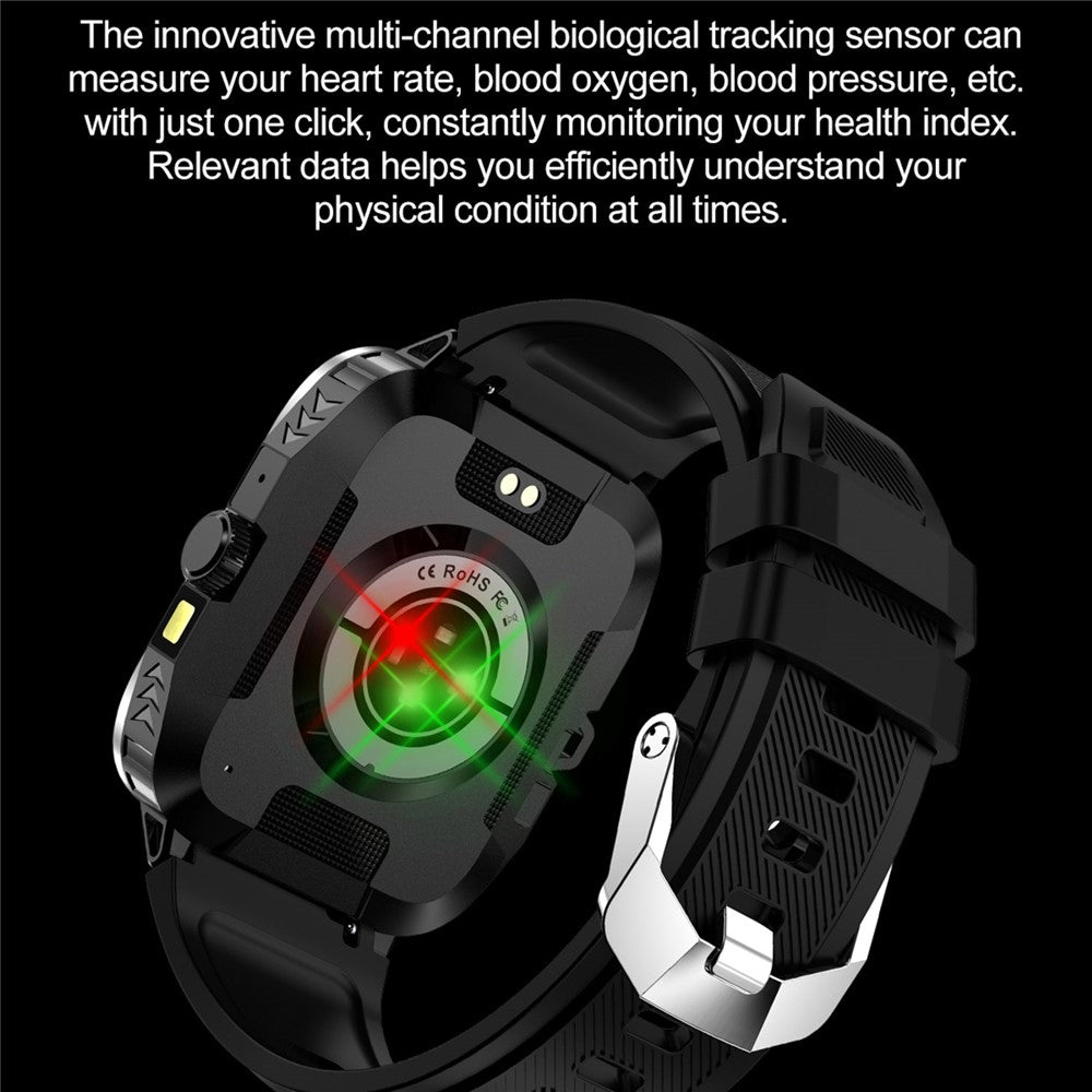 ZW59 Bluetooth-compatible Calling Smart Watch Blood Pressure Sleep Health Monitoring Sports Watch with Flashlight
