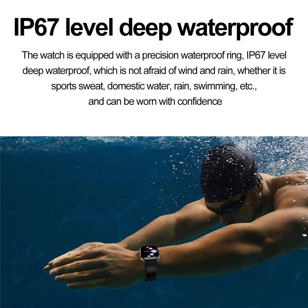 ZW36A 1.83-inch Touch Screen Smart Watch with Encoder Dafit App Health Monitoring Waterproof Sports Watch