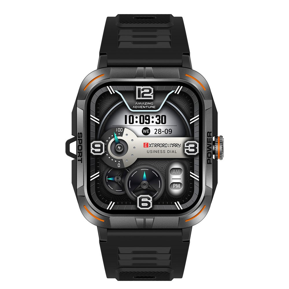 ZW69 AMOLED Screen Smart Watch Dafit App Health Monitor Waterproof Sports Watch with Flashlight