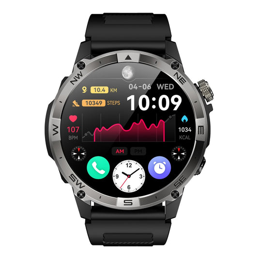HK08 1.43-inch Smart Watch Heart Rate Sleep Health Monitoring Outdoor Sports Watch
