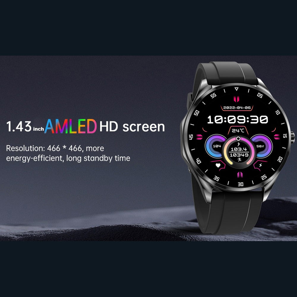 X20 2-in-1 Bluetooth-compatible TWS Earphone Health Monitoring 1.43-inch AMOLED Screen Smart Watch