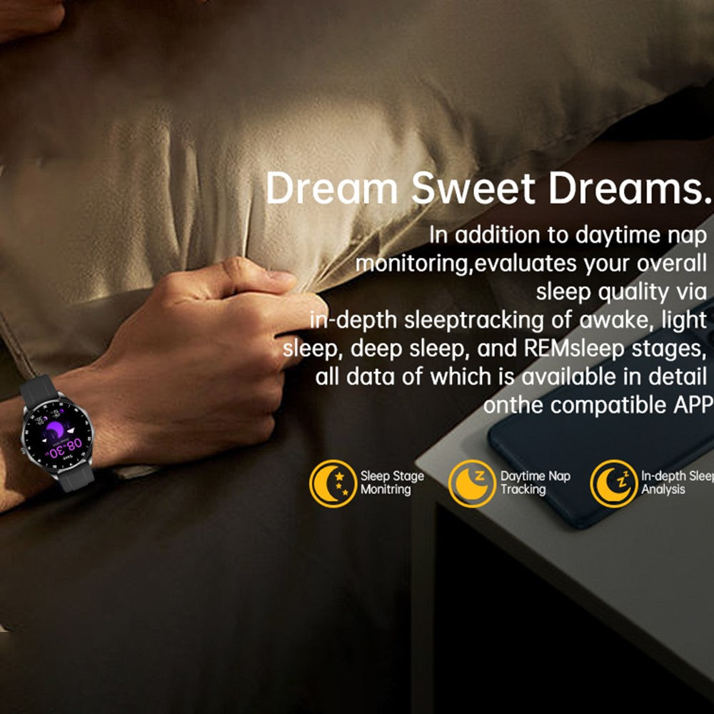 X20 2-in-1 Bluetooth-compatible TWS Earphone Health Monitoring 1.43-inch AMOLED Screen Smart Watch