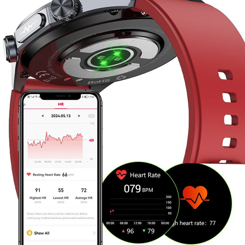 TK29 Silicone Strap AMOLED Screen Smart Watch Sleep Health Monitoring Sports Watch