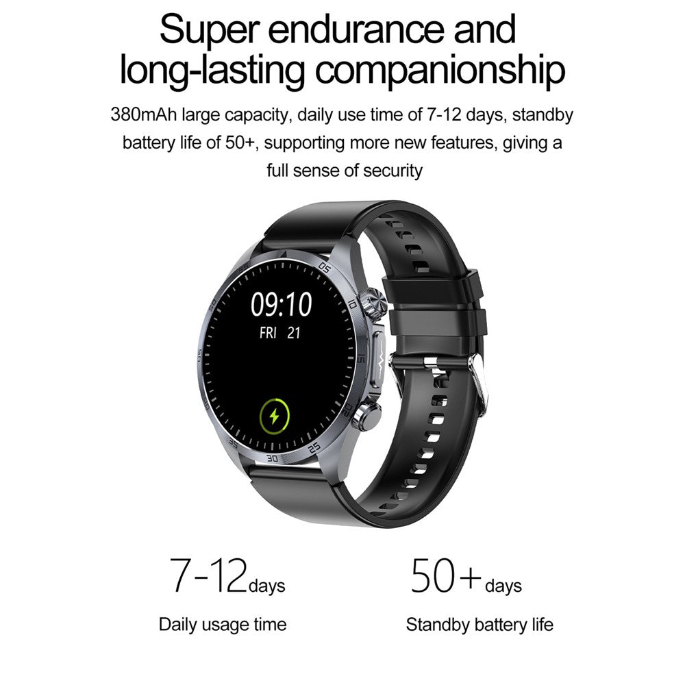 TK29 Leather Strap AMOLED Screen Smart Watch Sleep Health Monitoring Sports Watch