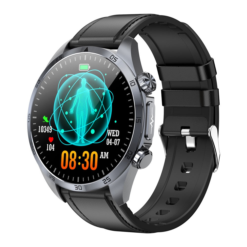 TK29 Leather Strap AMOLED Screen Smart Watch Sleep Health Monitoring Sports Watch