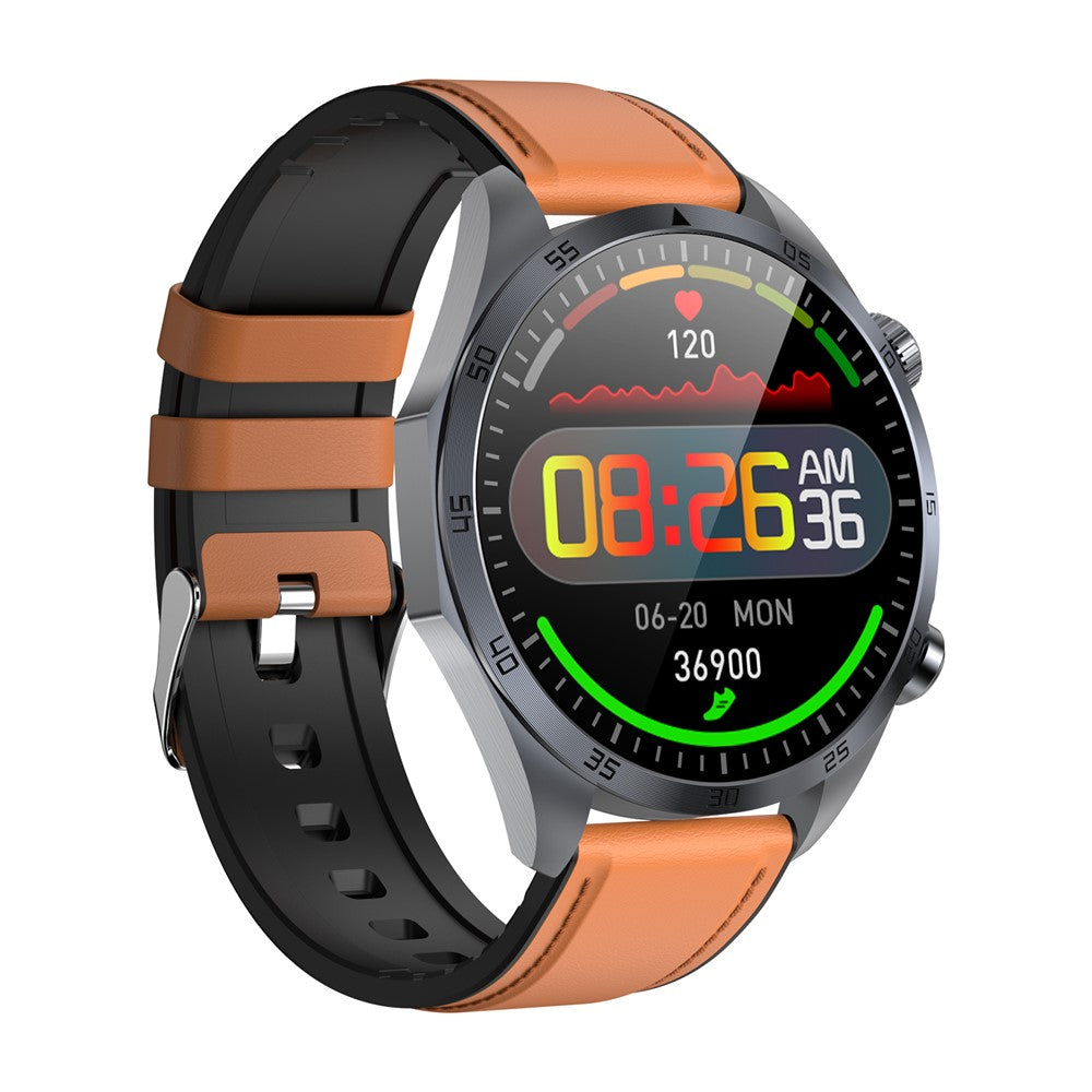 TK29 Leather Strap AMOLED Screen Smart Watch Sleep Health Monitoring Sports Watch