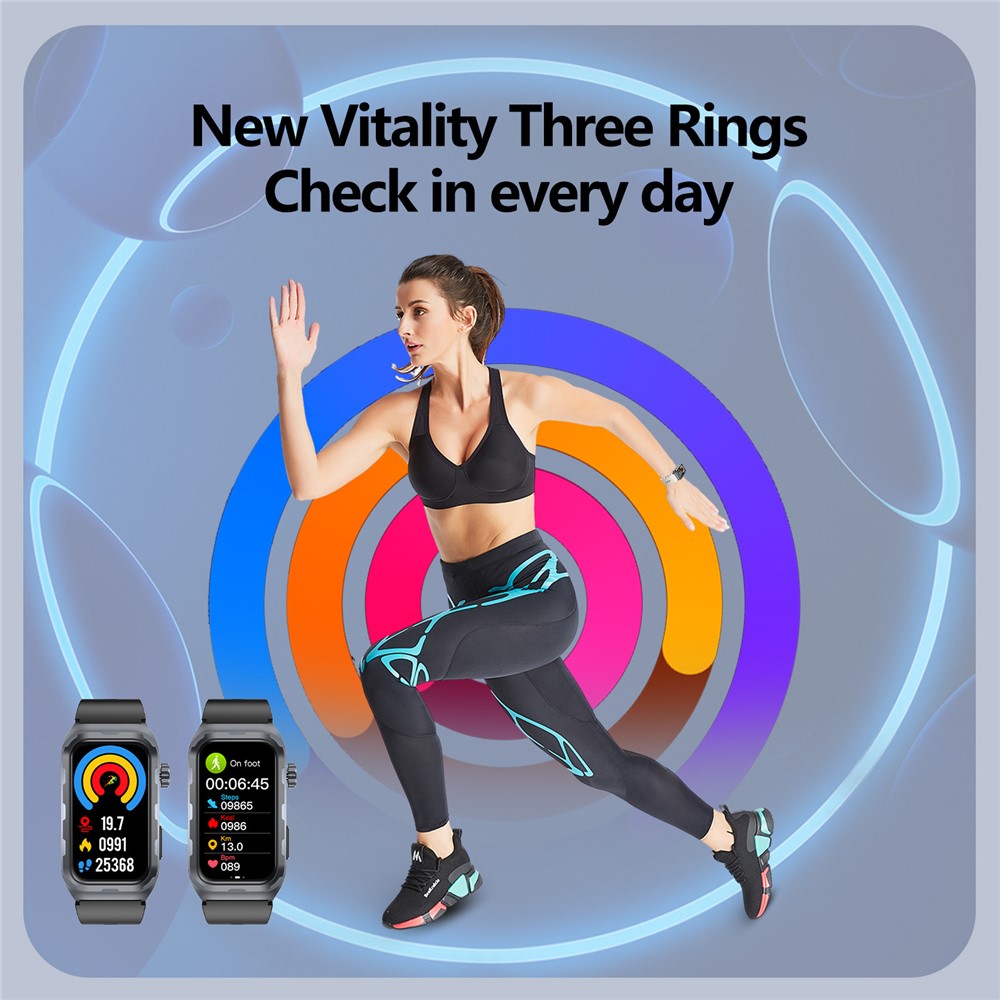 TK79 1.47-inch Screen Smart Wristband Health Monitor Bluetooth-compatible Waterproof Smart Bracele