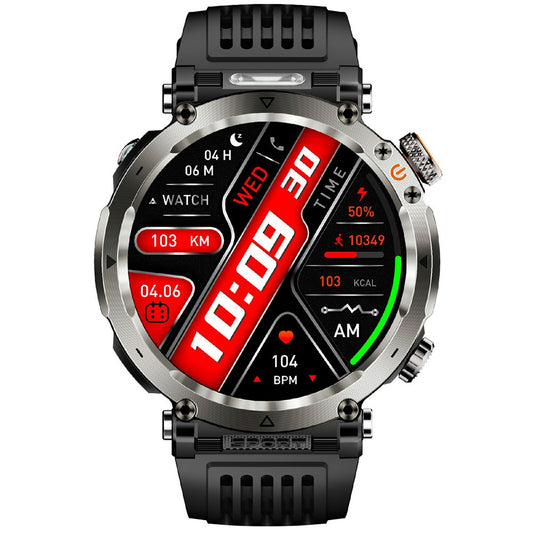 HT30 Silicone Strap 1.7-inch Smart Watch Health Monitoring Compass Sports Watch