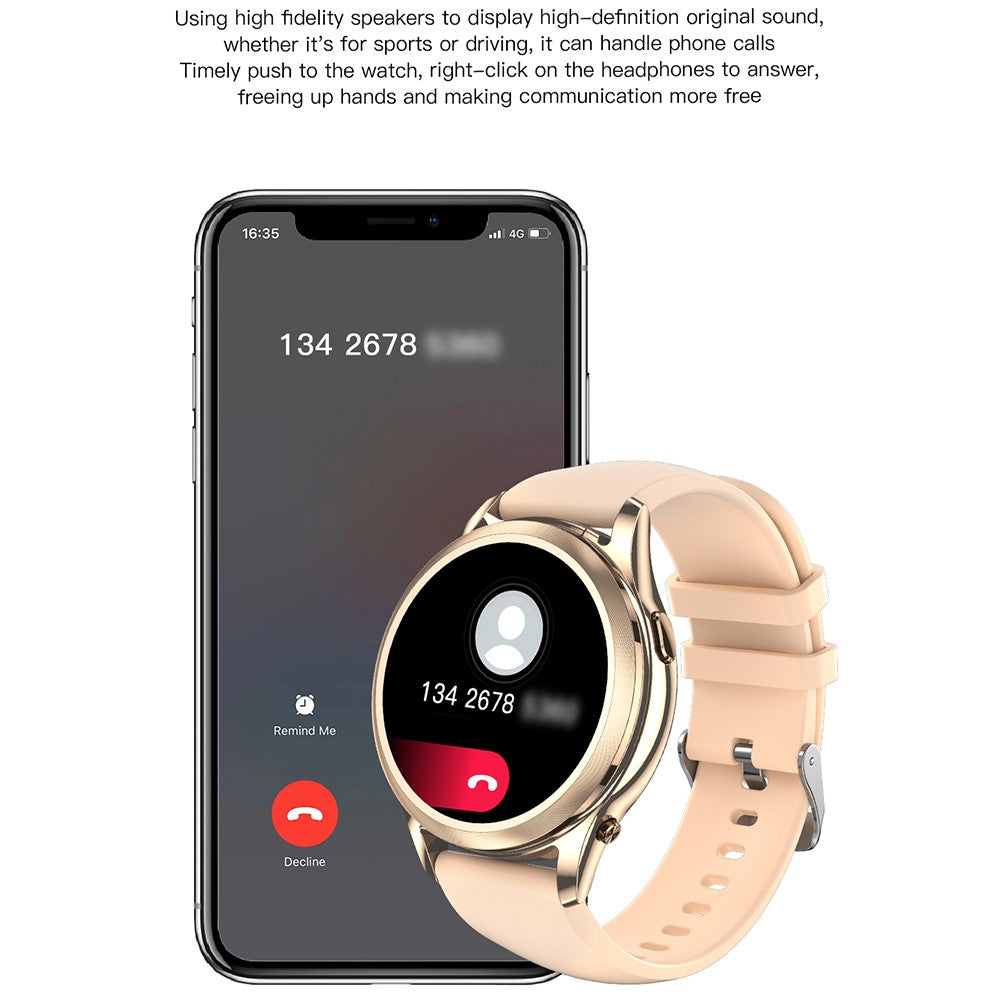 X17 Women TWS Earphones Smart Watch 2 in 1 Bluetooth-compatible Call Music Heart Rate Monitoring Watch