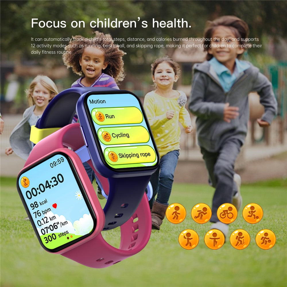 Wish 6 Children Smart Watch Health Monitor Interactive Fitness Tracker with Rewards Task Management