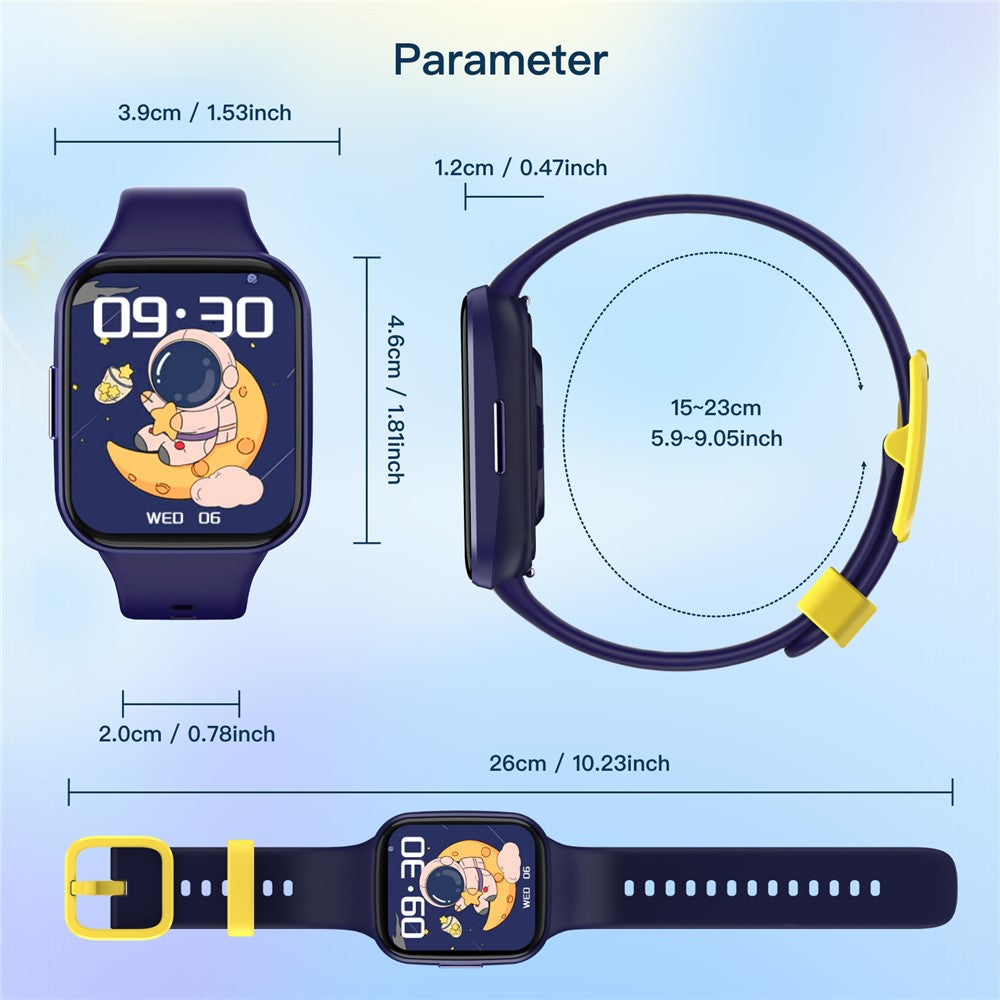 Wish 6 Children Smart Watch Health Monitor Interactive Fitness Tracker with Rewards Task Management