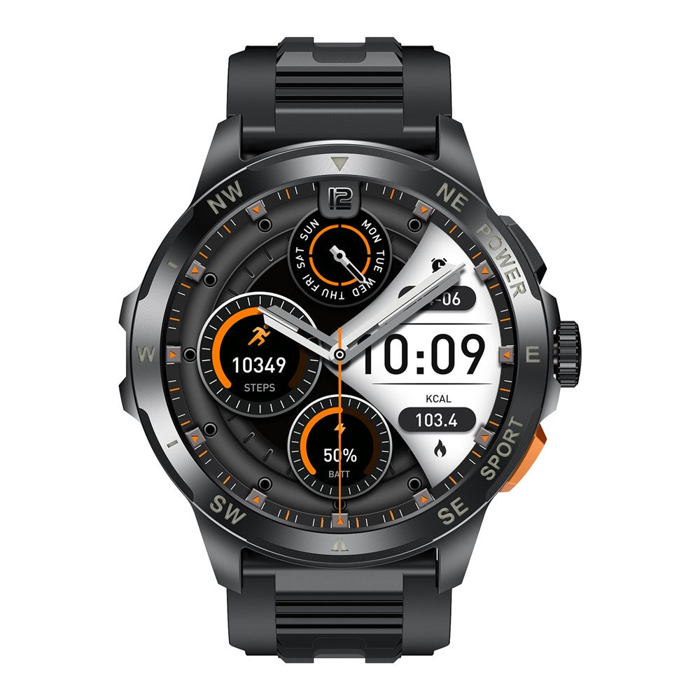 AK77 Silicone Strap 1.43-inch AMOLED Smart Watch Sleep Health Monitoring Bluetooth-compatible Call Sports Watch