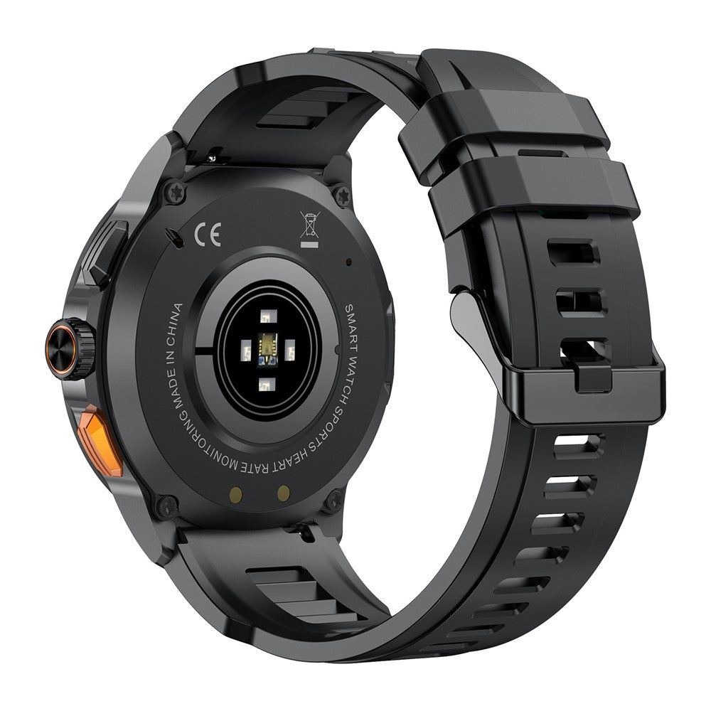 AK77 Silicone Strap 1.43-inch AMOLED Smart Watch Sleep Health Monitoring Bluetooth-compatible Call Sports Watch
