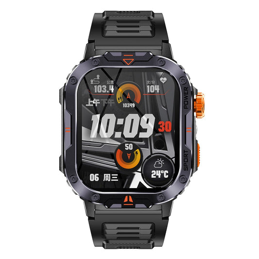 NX20 Health Monitoring Smart Watch with Tactical Flashlight Voice Assistant Sports Watch