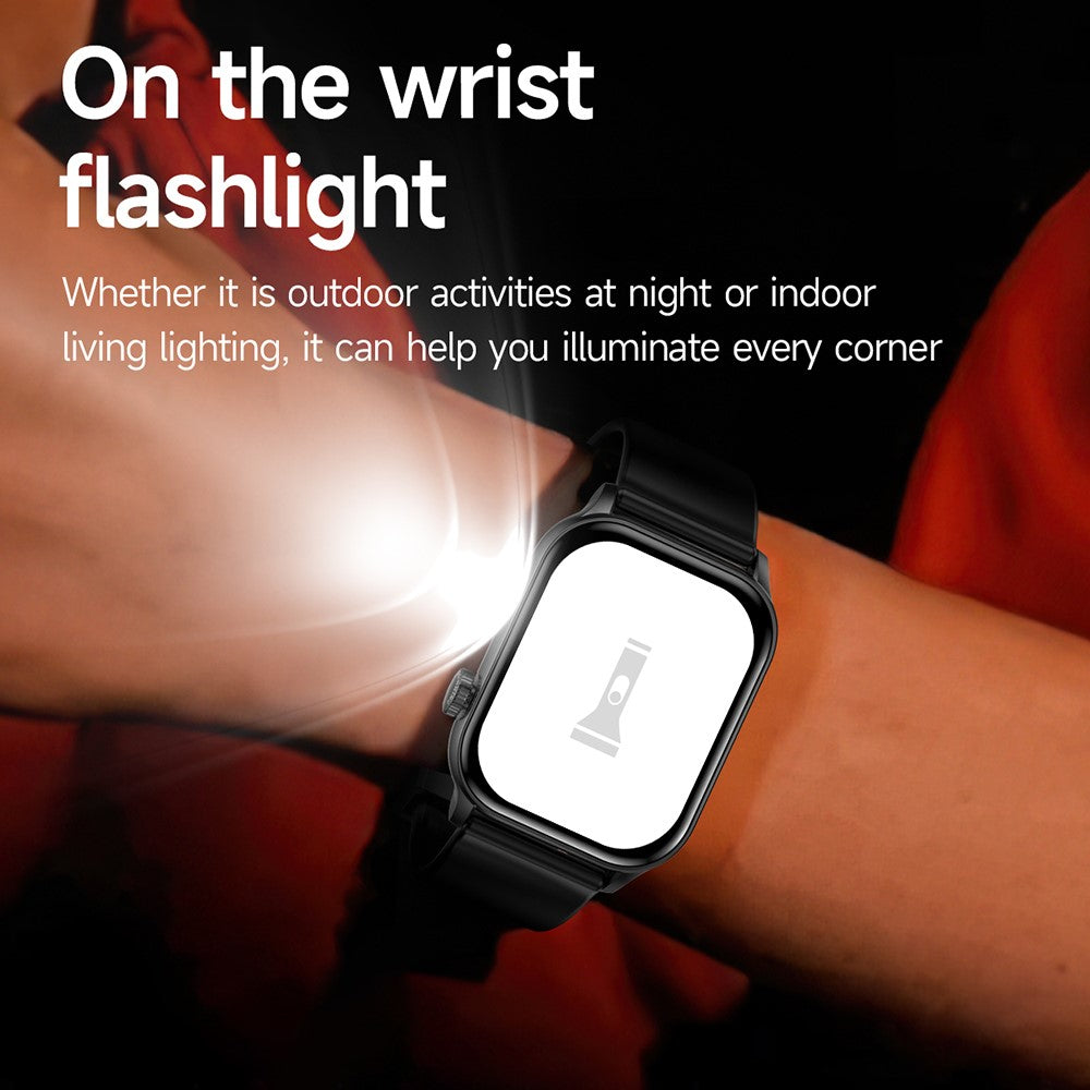 KR86 1.95-inch AMOLED Screen Smart Watch Health Monitoring Sports Watch Support Bluetooth-compatible Call