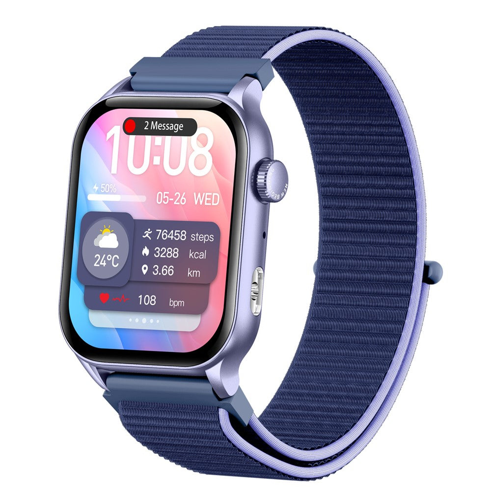 KR86 1.95-inch AMOLED Screen Smart Watch Health Monitoring Sports Watch Support Bluetooth-compatible Call