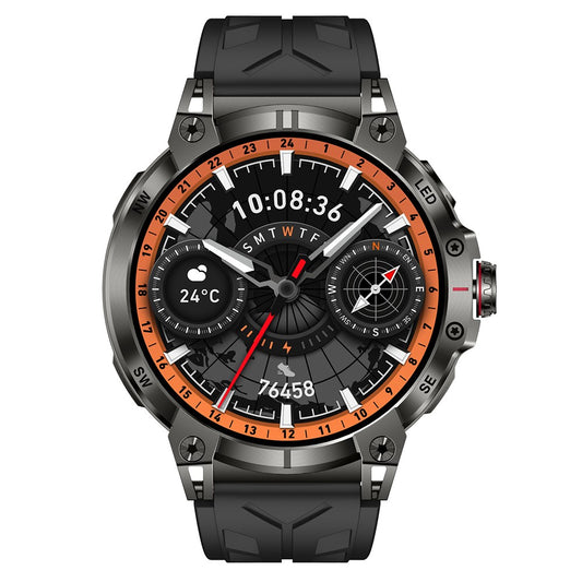 KC89 1.85-inch Outdoor Smart Watch with Compass and Flashlight Health Monitoring Wrist Watch