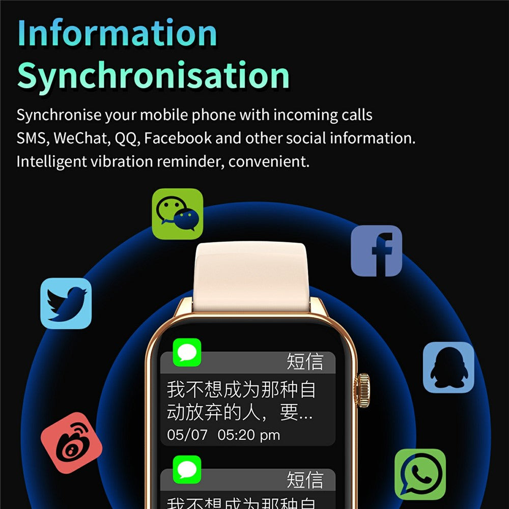 CY23 Bluetooth-compatible Call Smart Watch Heart Rate Sleep Health Monitoring Sports Watch