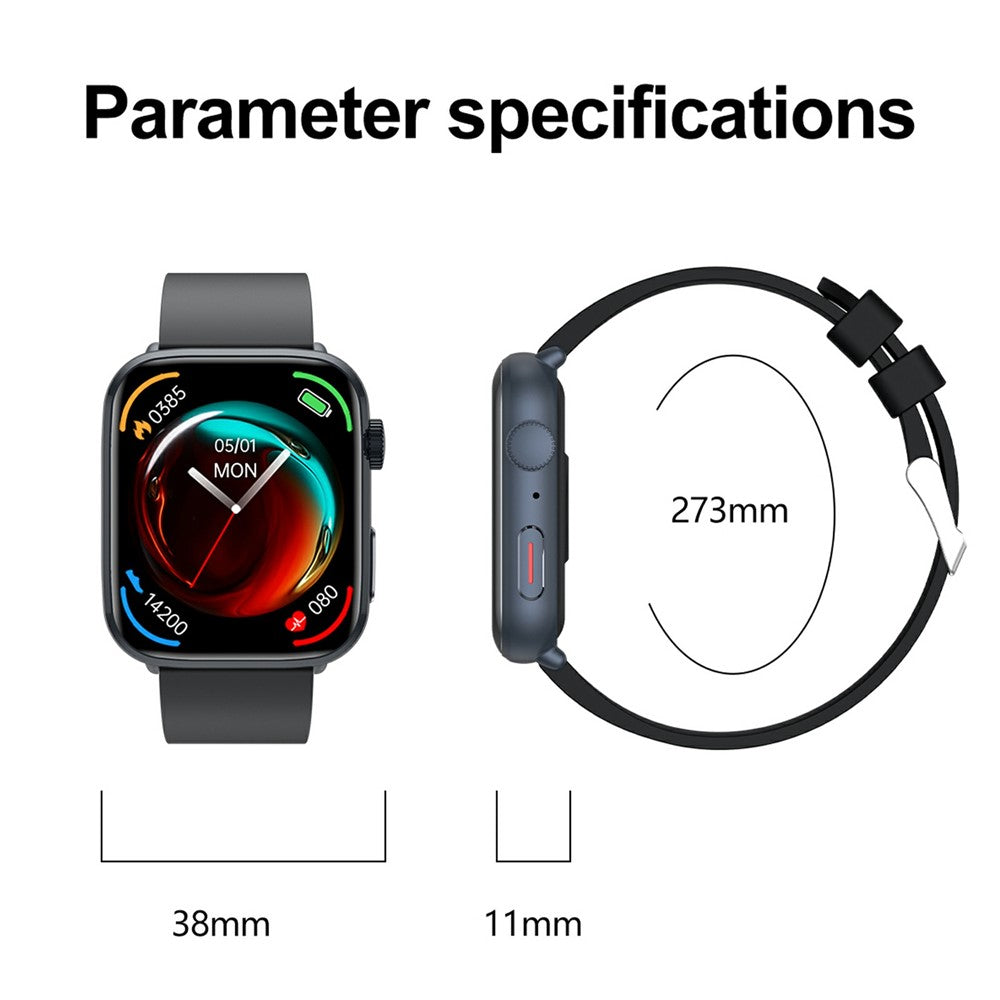 T92 Bluetooth-compatible Call Sports Watch Body Temperature Heart Rate Health Monitoring Smart Watch