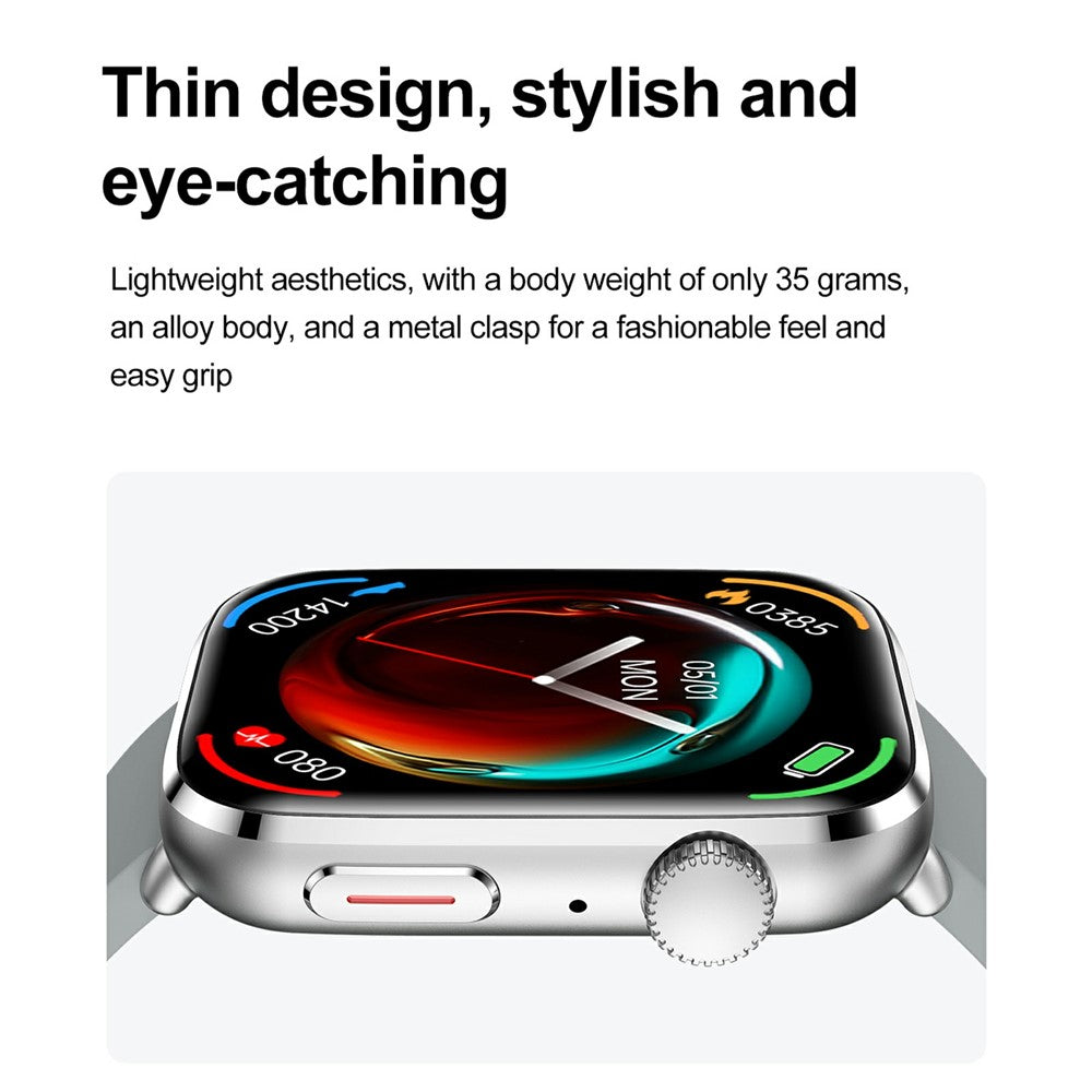 T92 Bluetooth-compatible Call Sports Watch Body Temperature Heart Rate Health Monitoring Smart Watch