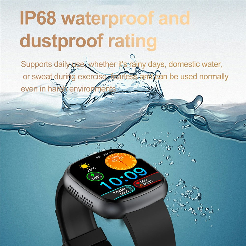 ET593 ECG Bluetooth-compatible Call Sports Watch Body Temperature Health Monitoring Smart Watch