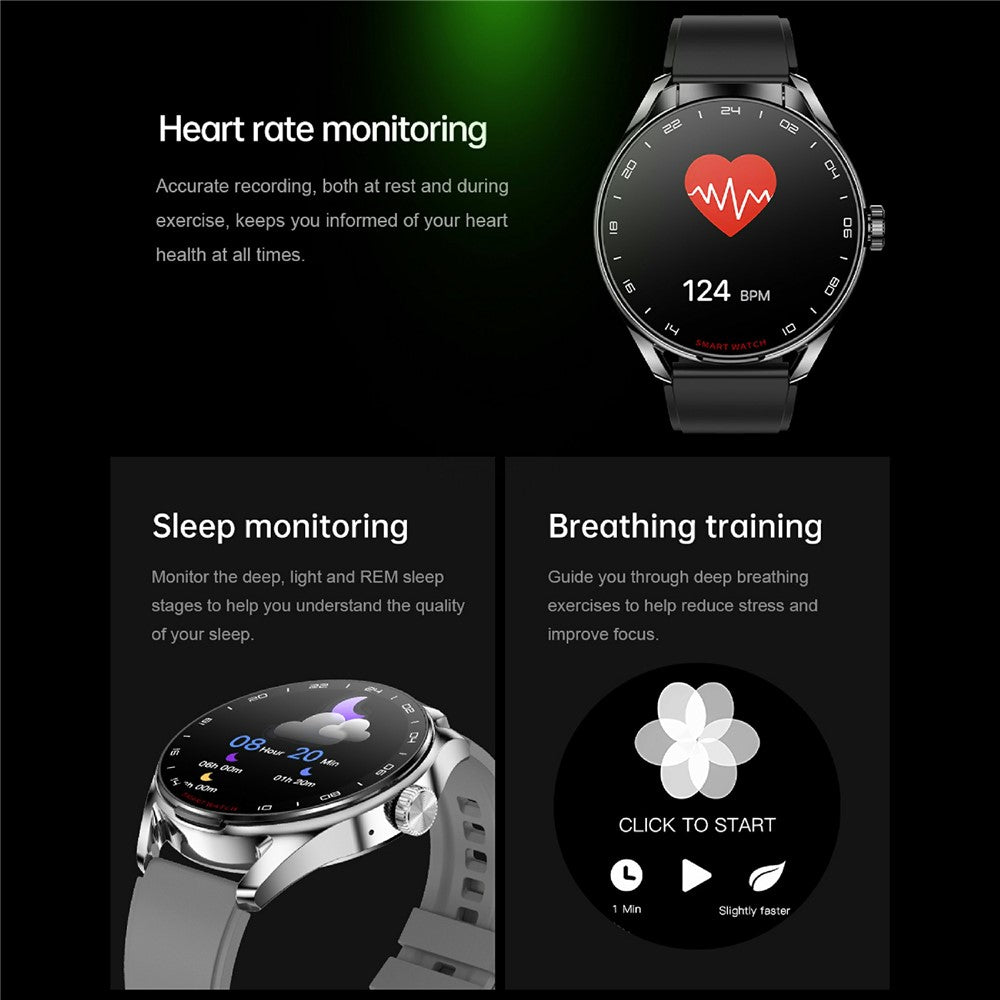 D9 Silicone Strap Smart Watch with Earbuds Bluetooth-compatible 5.3 Heart Rate Monitor NFC Touch Screen Fitness Tracker