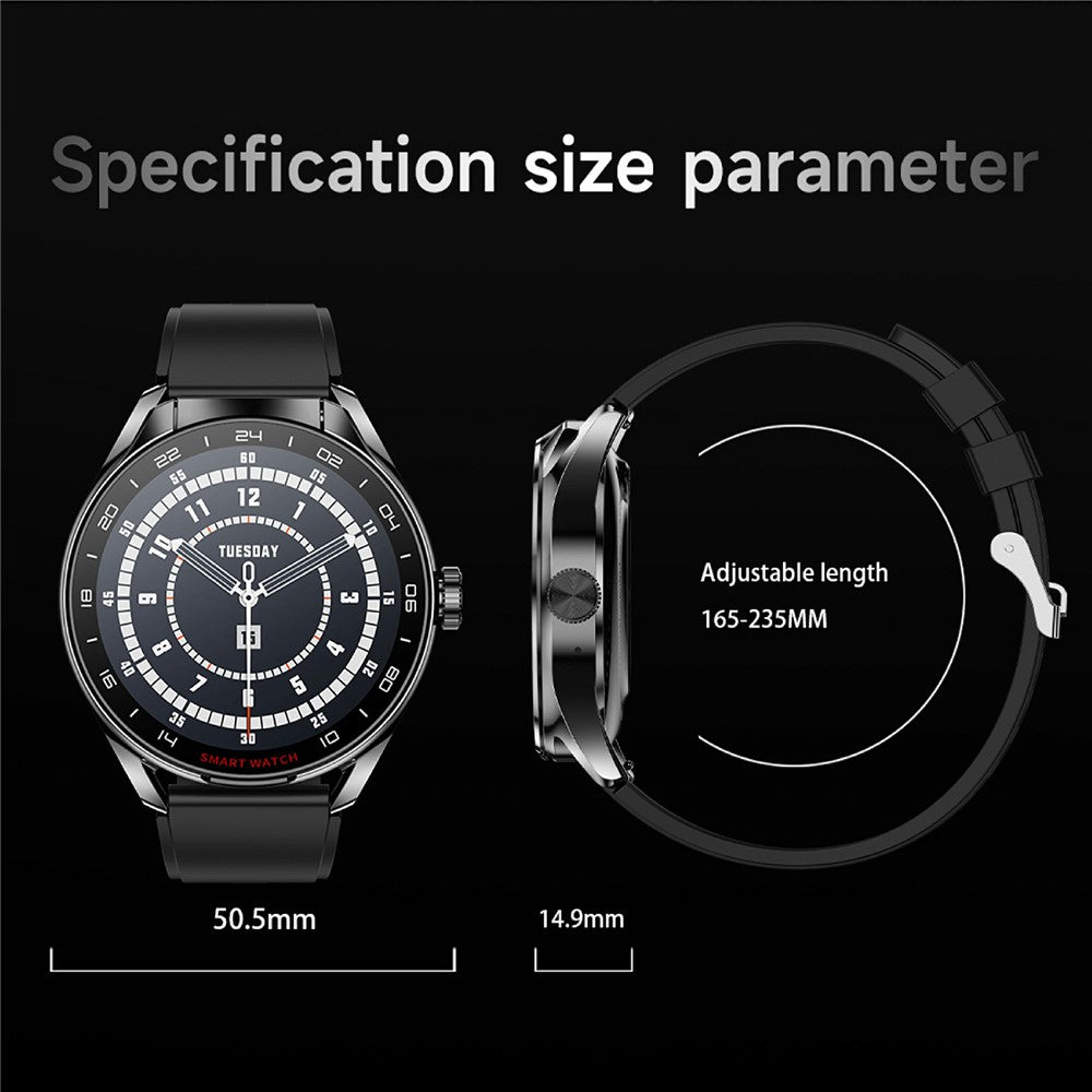D9 Silicone Strap Smart Watch with Earbuds Bluetooth-compatible 5.3 Heart Rate Monitor NFC Touch Screen Fitness Tracker