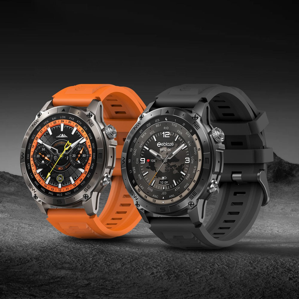 ZEBLAZE Stratos 2 Plus 1.43 Inch AMOLED Screen Outdoor Sports GPS Tracker Bluetooth-compatible Call Smart Watch