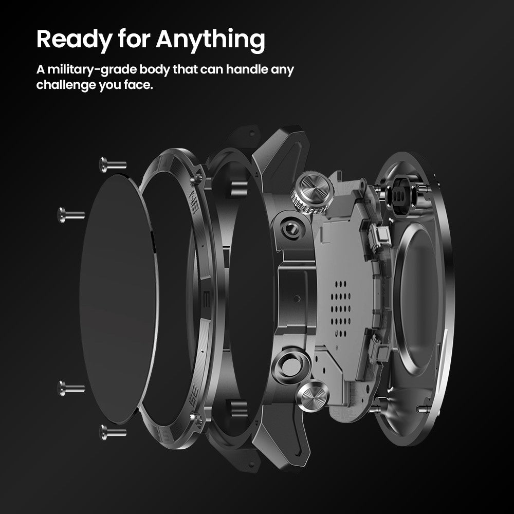 ZEBLAZE Stratos 2 Plus 1.43 Inch AMOLED Screen Outdoor Sports GPS Tracker Bluetooth-compatible Call Smart Watch