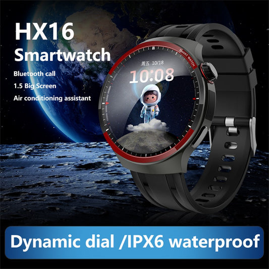 HX16 1.5 Inch Bluetooth-compatible Call Smart Watch Health Monitor Fitness Tracker Wrist Watch
