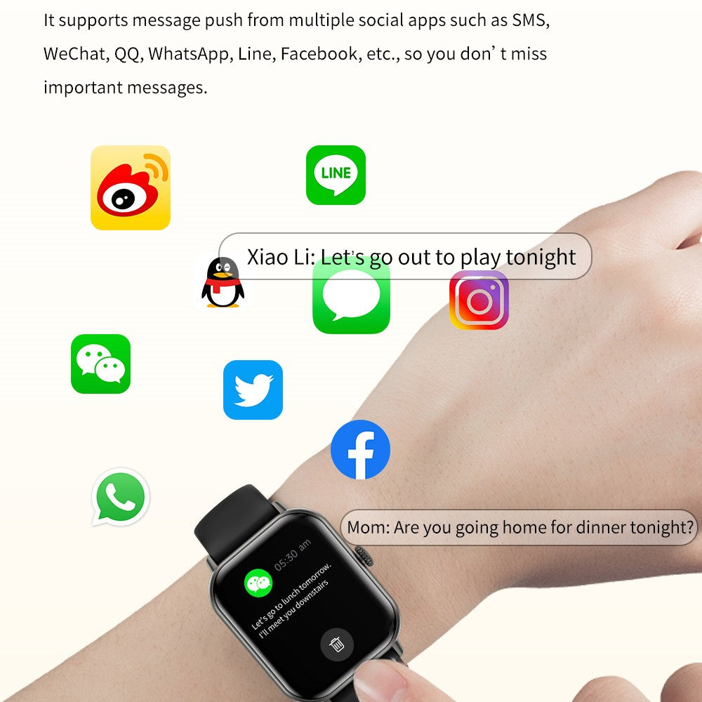 ZW62 2.01 Inch Bluetooth-compatible Calling Smart Watch Heart Rate Tracking IP67 Waterproof Sports Watch