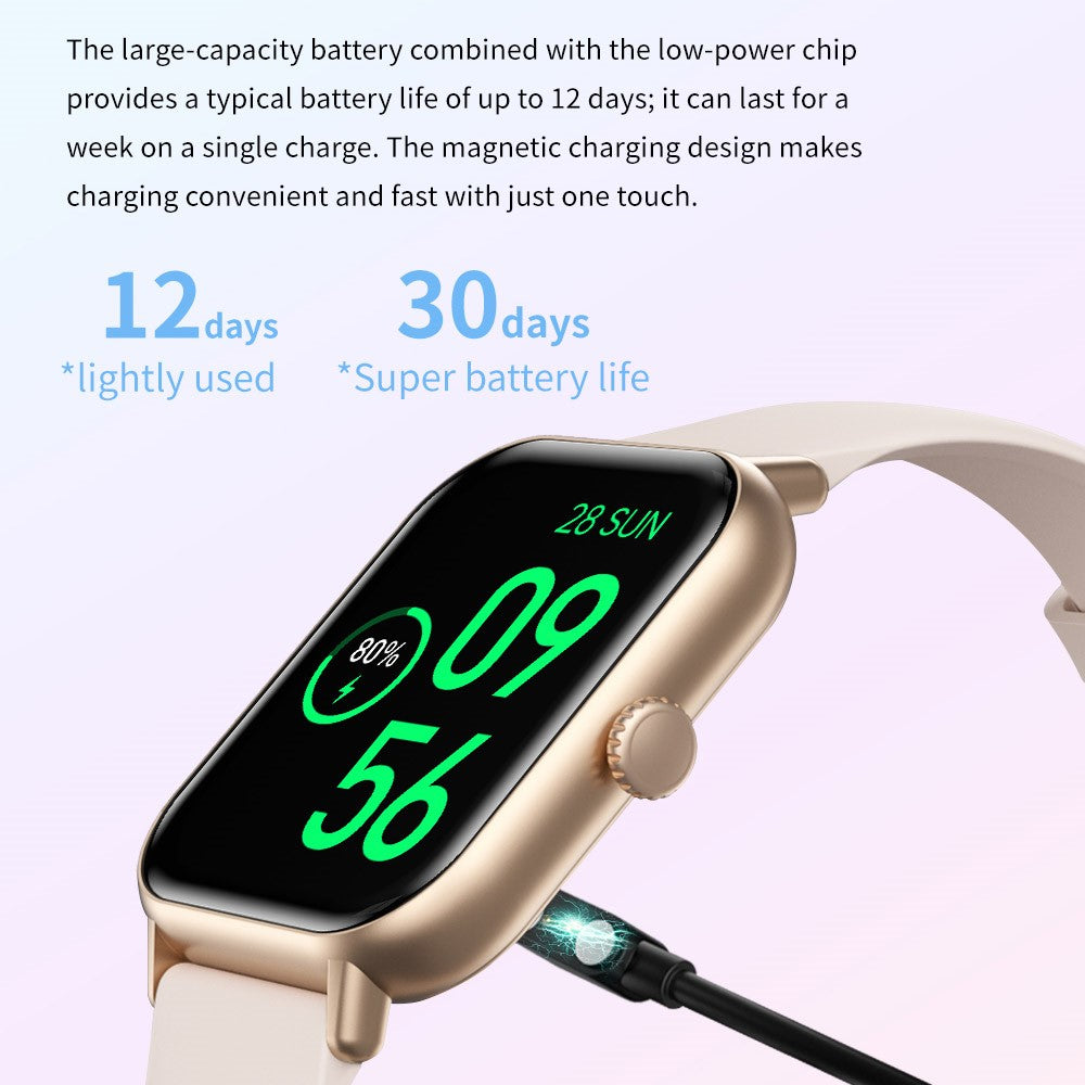 ZW62 2.01 Inch Bluetooth-compatible Calling Smart Watch Heart Rate Tracking IP67 Waterproof Sports Watch