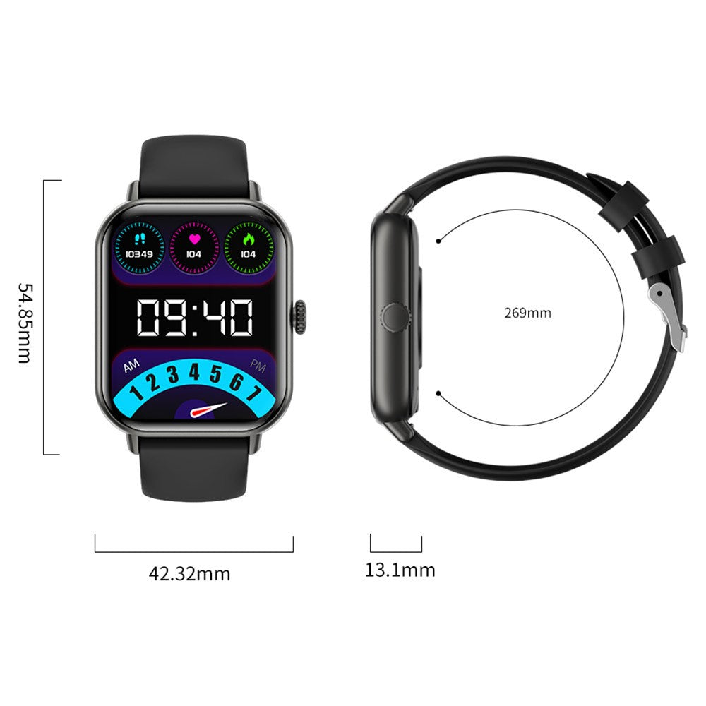 ZW62 2.01 Inch Bluetooth-compatible Calling Smart Watch Heart Rate Tracking IP67 Waterproof Sports Watch