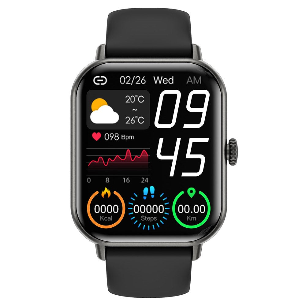 ZW62 2.01 Inch Bluetooth-compatible Calling Smart Watch Heart Rate Tracking IP67 Waterproof Sports Watch