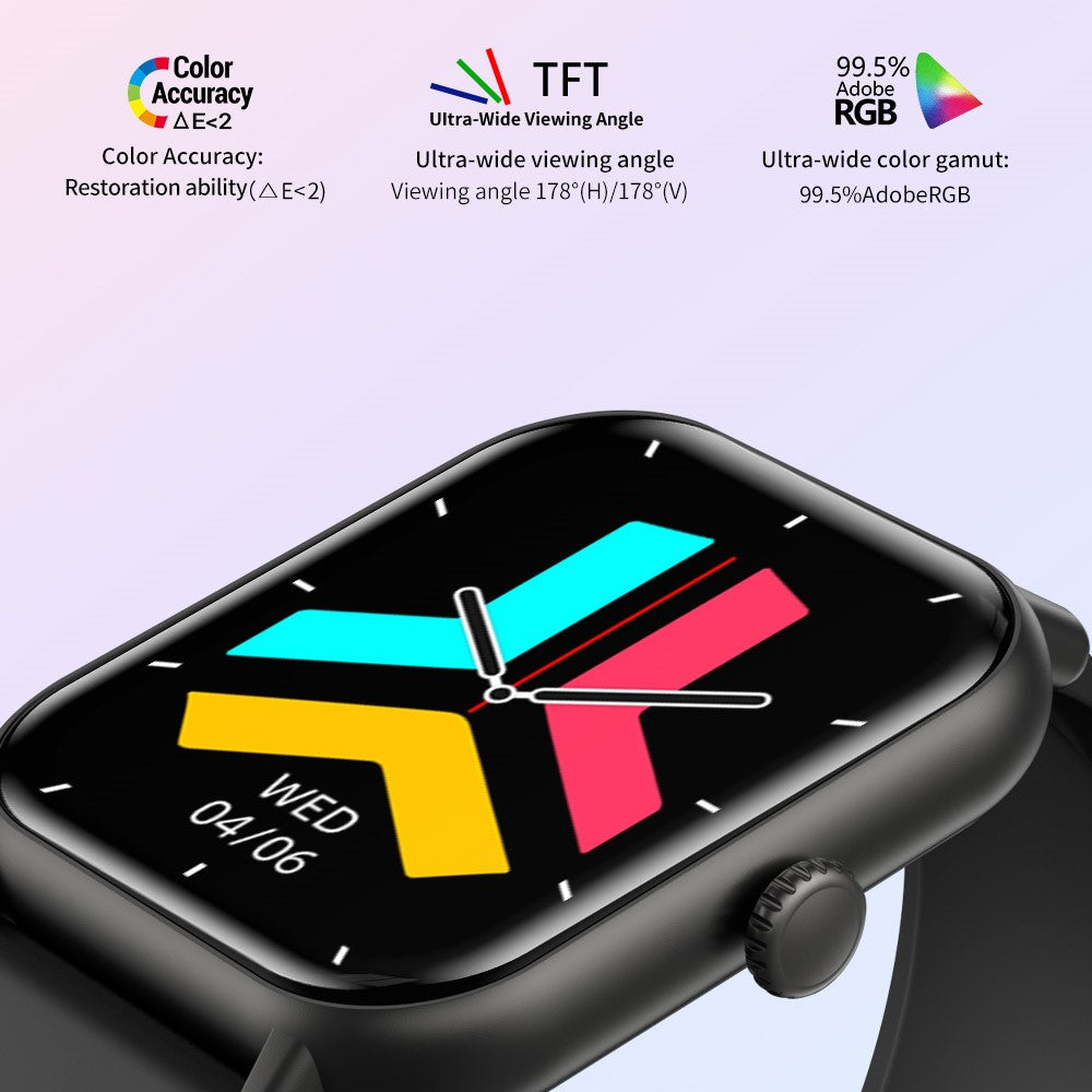 ZW62 2.01 Inch Bluetooth-compatible Calling Smart Watch Heart Rate Tracking IP67 Waterproof Sports Watch