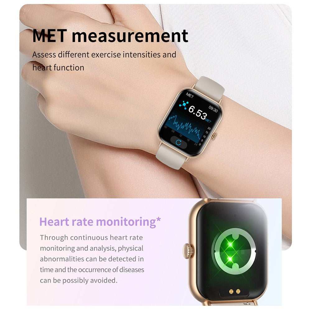 ZW62 2.01 Inch Bluetooth-compatible Calling Smart Watch Heart Rate Tracking IP67 Waterproof Sports Watch