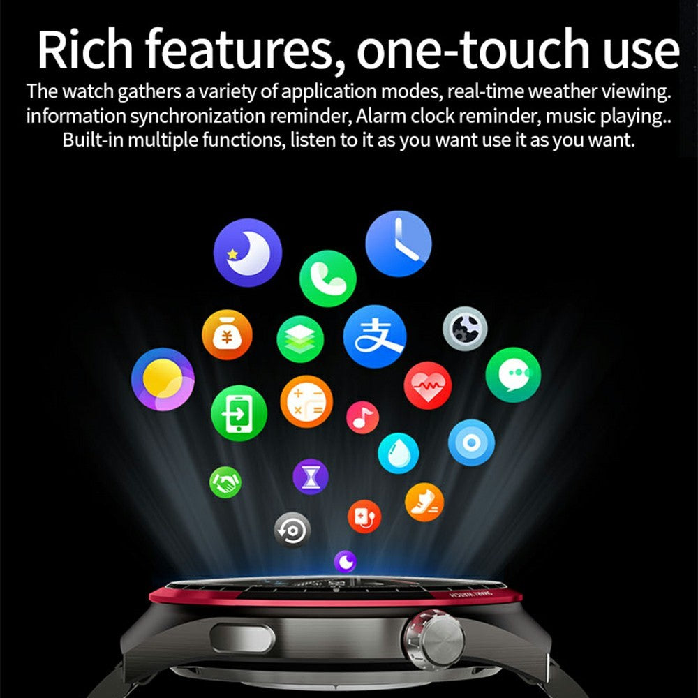 WEKOME WH-05 Smart Watch Zinc Alloy IP67 Waterproof Bluetooth-compatible HD Display Health Monitor