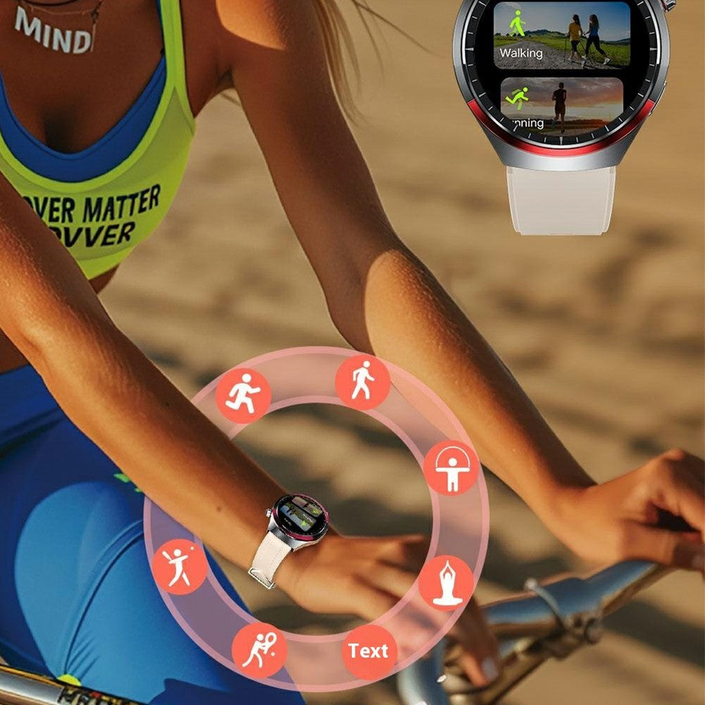 WEKOME WH-06 Smart Watch Zinc Alloy IP67 Waterproof Bluetooth-compatible HD Display Health Monitor Fitness Tracker